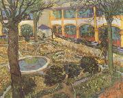 Vincent Van Gogh The Courtyard of the Hosptial at Arles (nn04) France oil painting artist